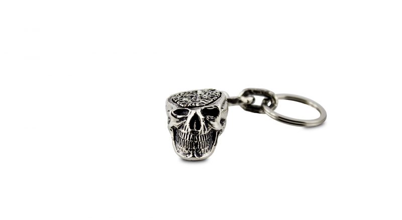 Half Master Skull Keyring