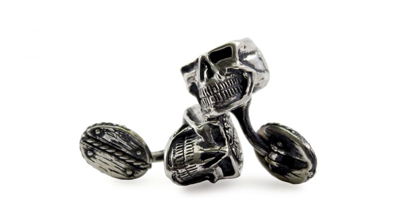 Half Skulls Cufflinks